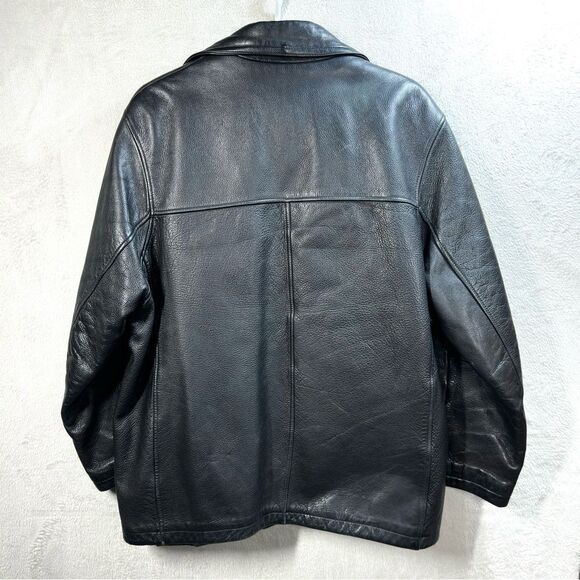 Wilsons Leather M. Julian Trucker Jacket Black Insulated Removable Liner Men’s L - Picture 4 of 8
